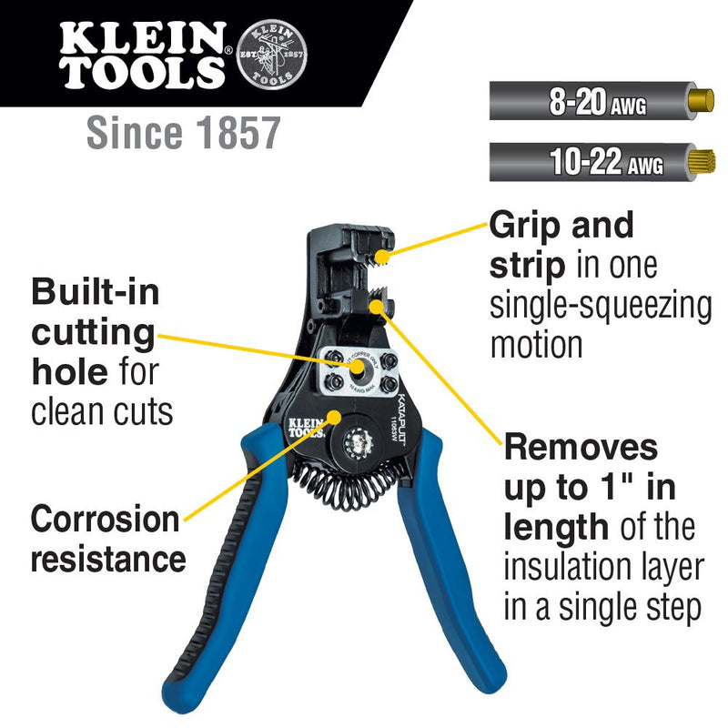 KLEIN TOOLS  11063W STRIPPER WIRE 8-22AWG T35760