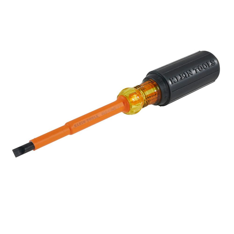 Klein Tools 1/4-Inch Cabinet Tip Insulated Screwdriver, 4-Inch