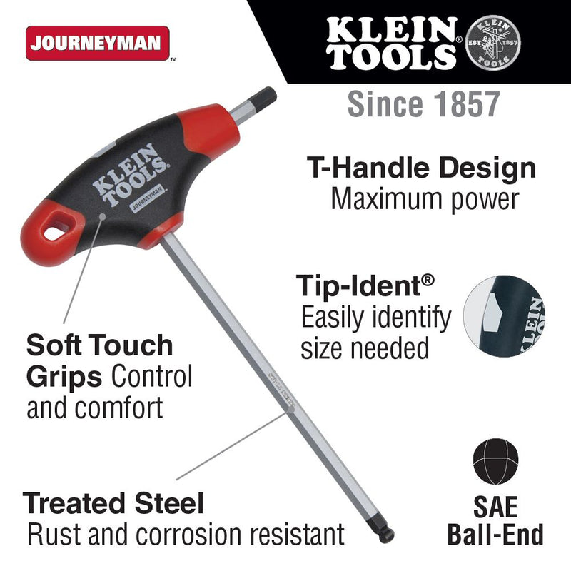 KLEIN TOOLS  JTH6E15BE  WRENCH ALLEN 3/8 T HANDLE BE T35640