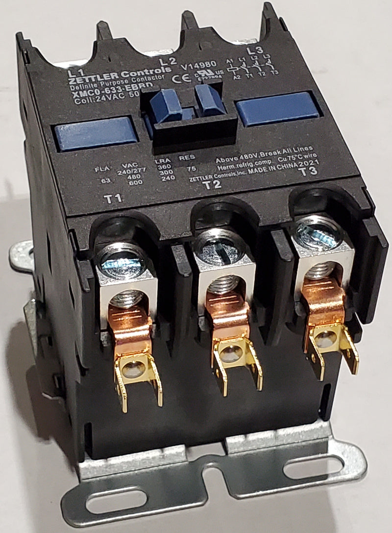 AAON CONT 3P/63A/24V/600V ZET V14980