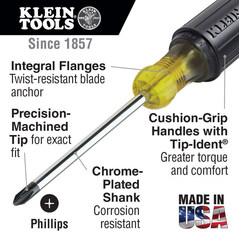 KLEIN TOOLS   603-6 SCREWDRIVER PHILLIPS