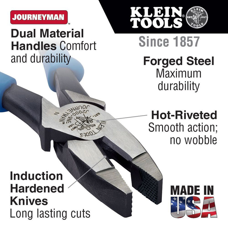 KLEIN TOOLS  PLIERS SIDE CUT 9  J2000-9N T35790