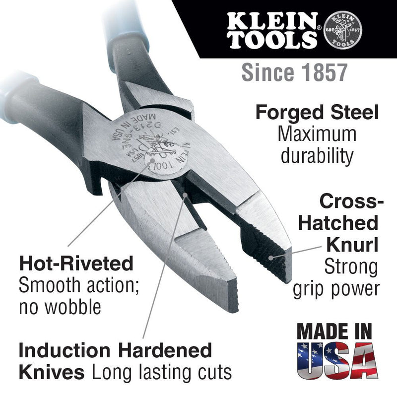 KLEIN TOOLS  PLIERS SIDE CUT 9  D2000-9N T35791